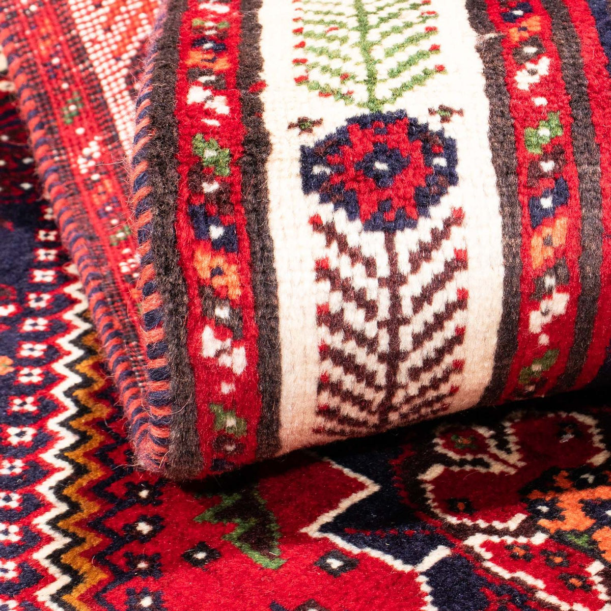 Perser Rug - Nomadic - 158 x 117 cm - dark red