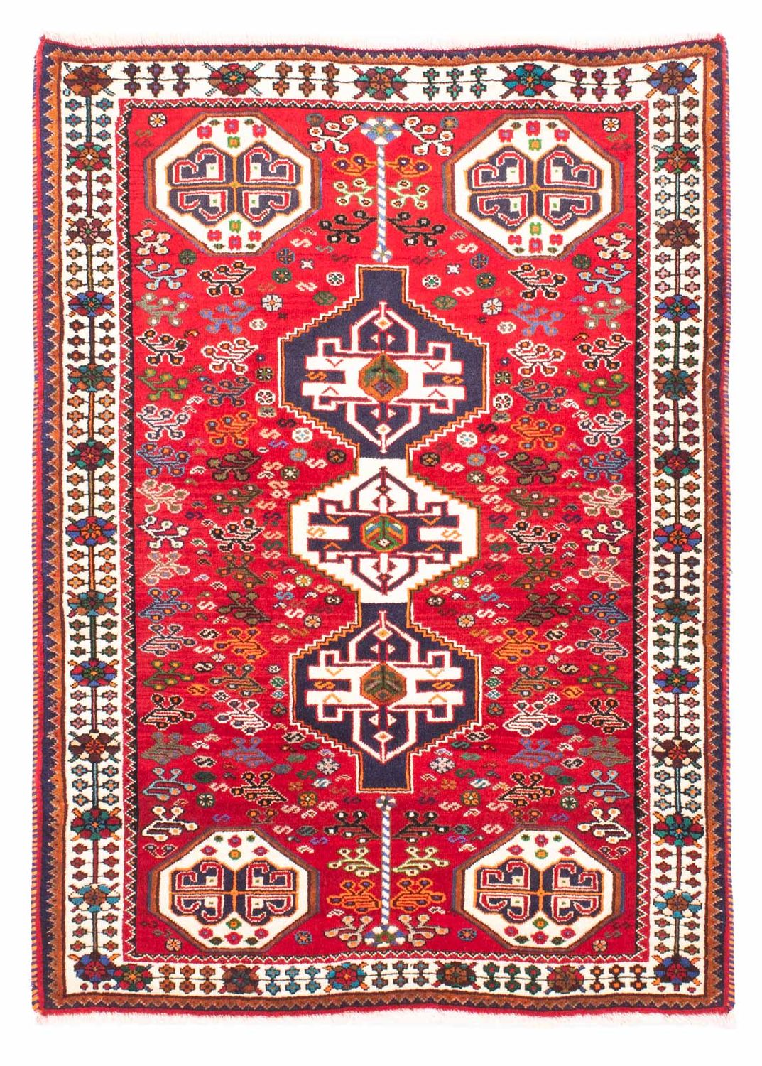 Perser Rug - Nomadic - 158 x 112 cm - dark red