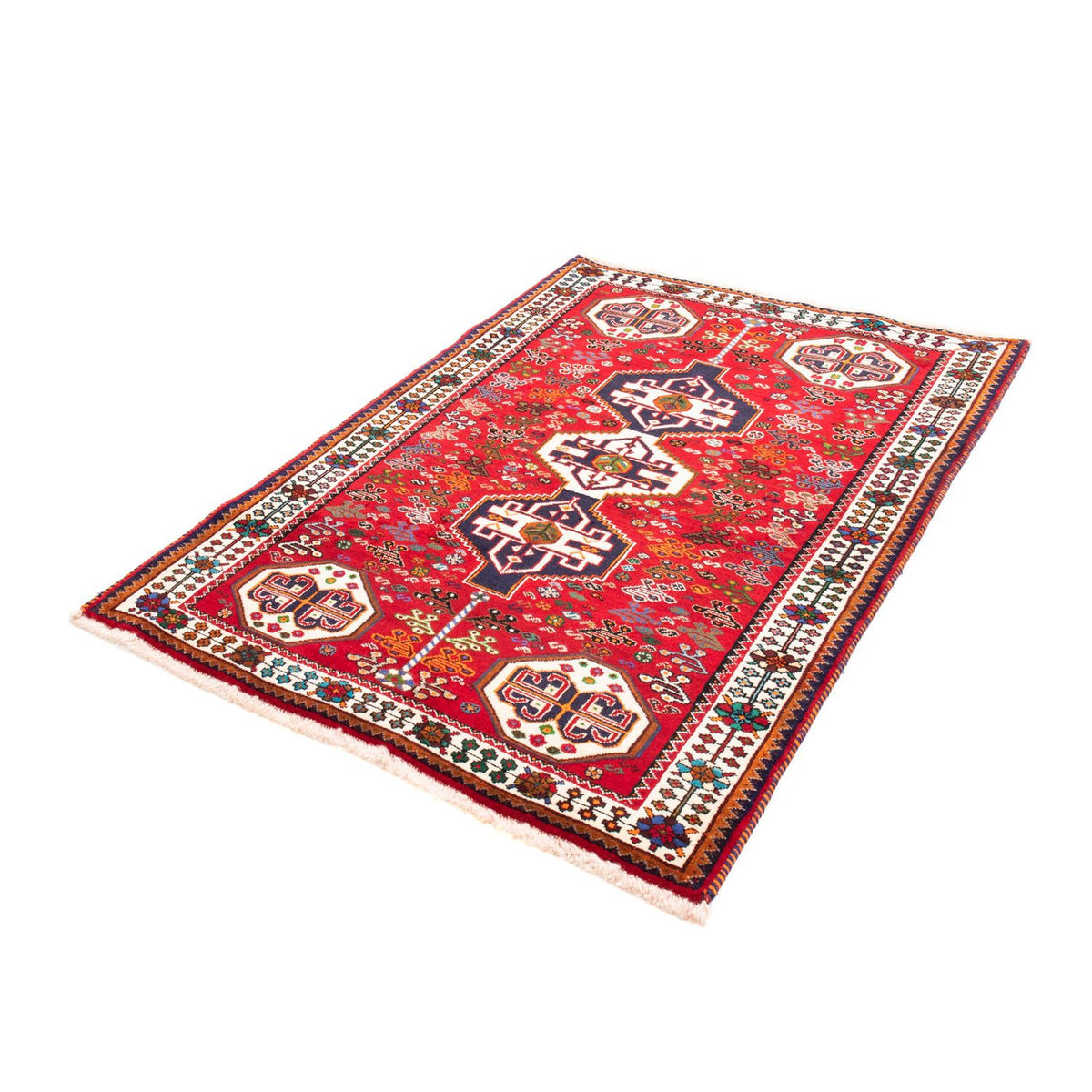 Perser Rug - Nomadic - 158 x 112 cm - dark red