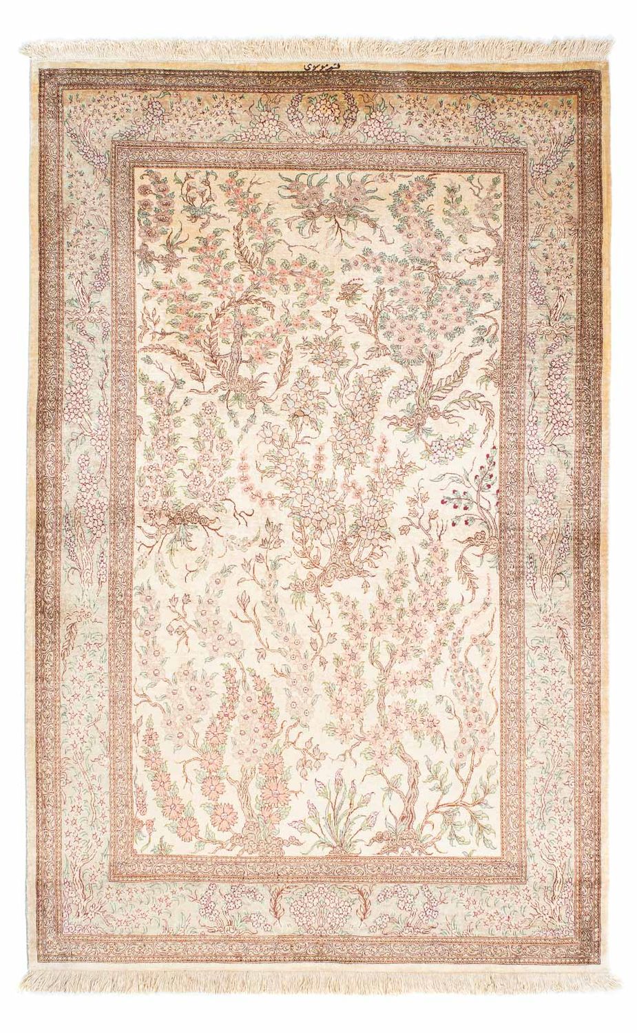 Perser Rug - Ghom - 157 x 102 cm - beige