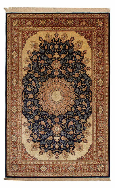 Qom Silk Rug 132x216cm - Oriental Rug