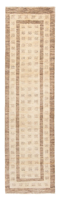 Runner Gabbeh Rug - Loribaft Perser - 295 x 79 cm - beige