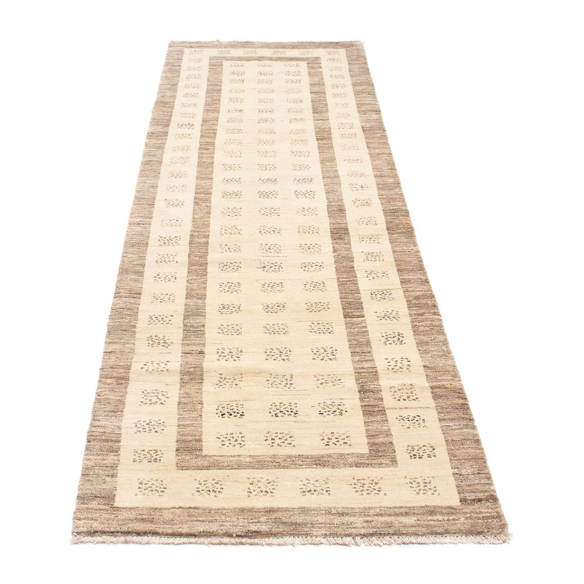 Runner Gabbeh Rug - Loribaft Perser - 295 x 79 cm - beige