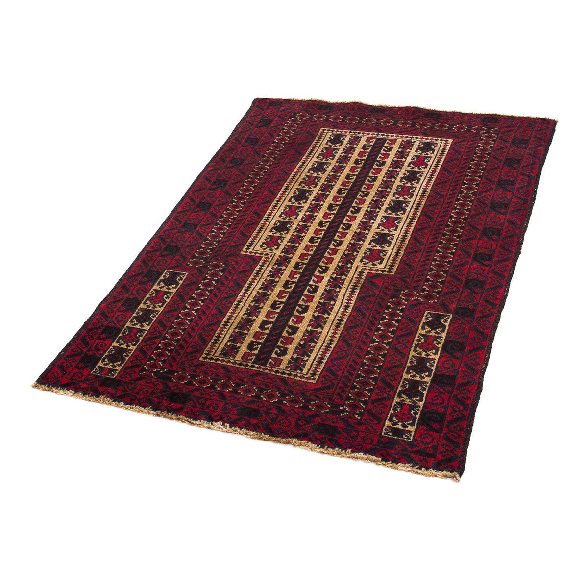 Belutsch Rug - 130 x 82 cm - dark red