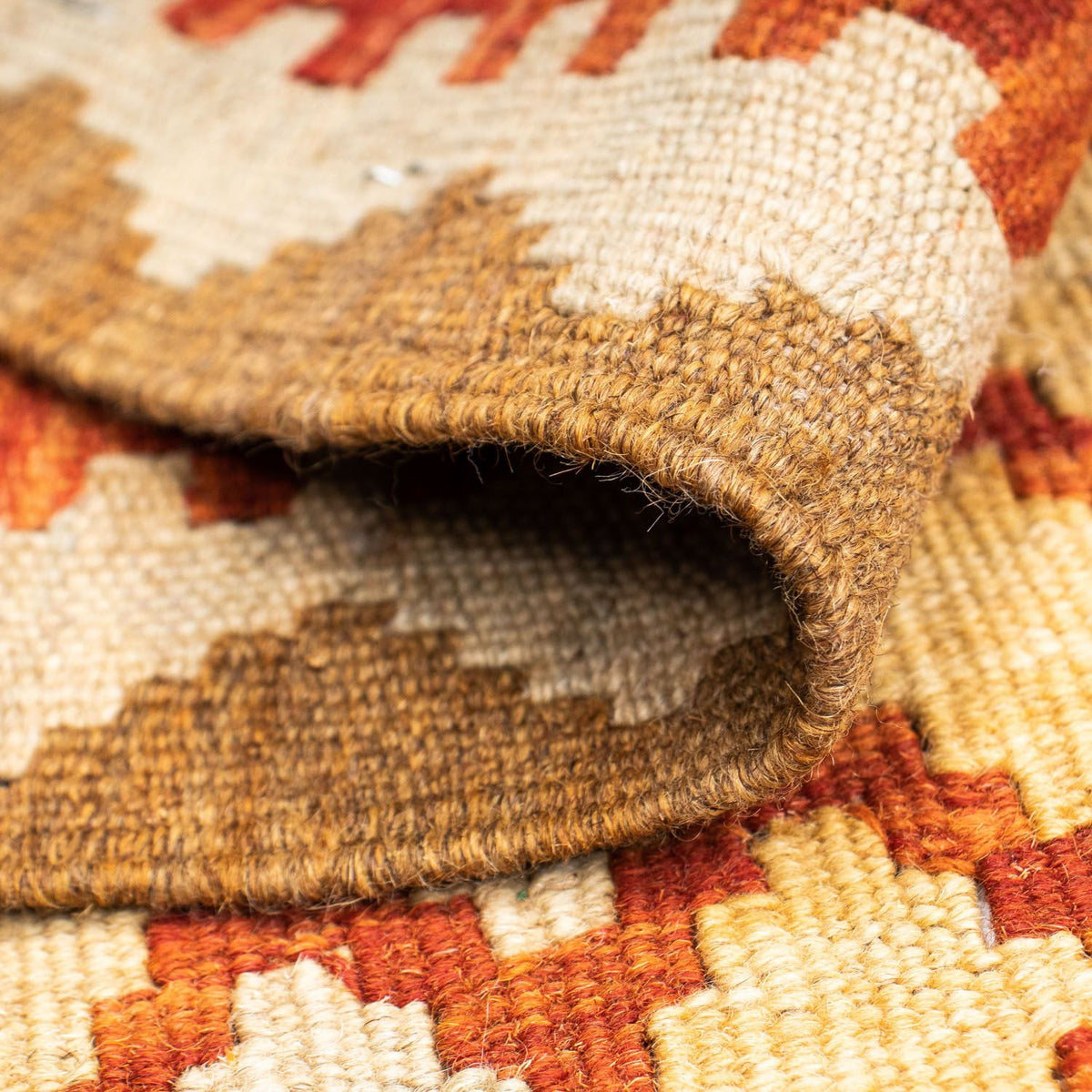 Runner Kelim Rug - Oriental - 197 x 79 cm - beige