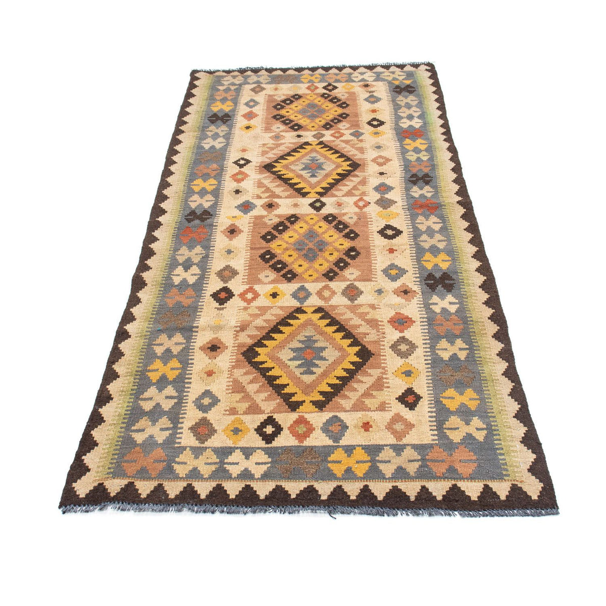Runner Kelim Rug - Oriental - 208 x 82 cm - beige