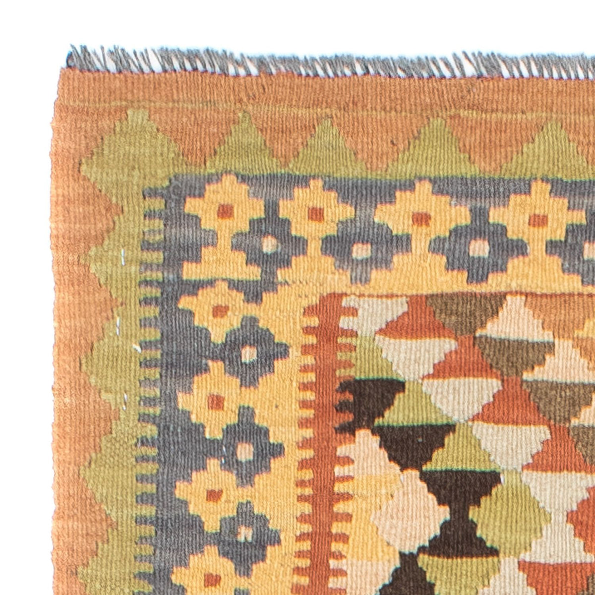 Runner Kelim Rug - Oriental - 200 x 91 cm - light brown