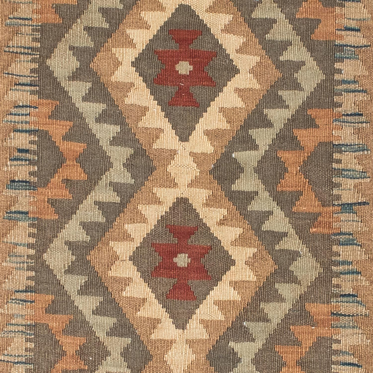 Runner Kelim Rug - Oriental - 192 x 83 cm - light brown