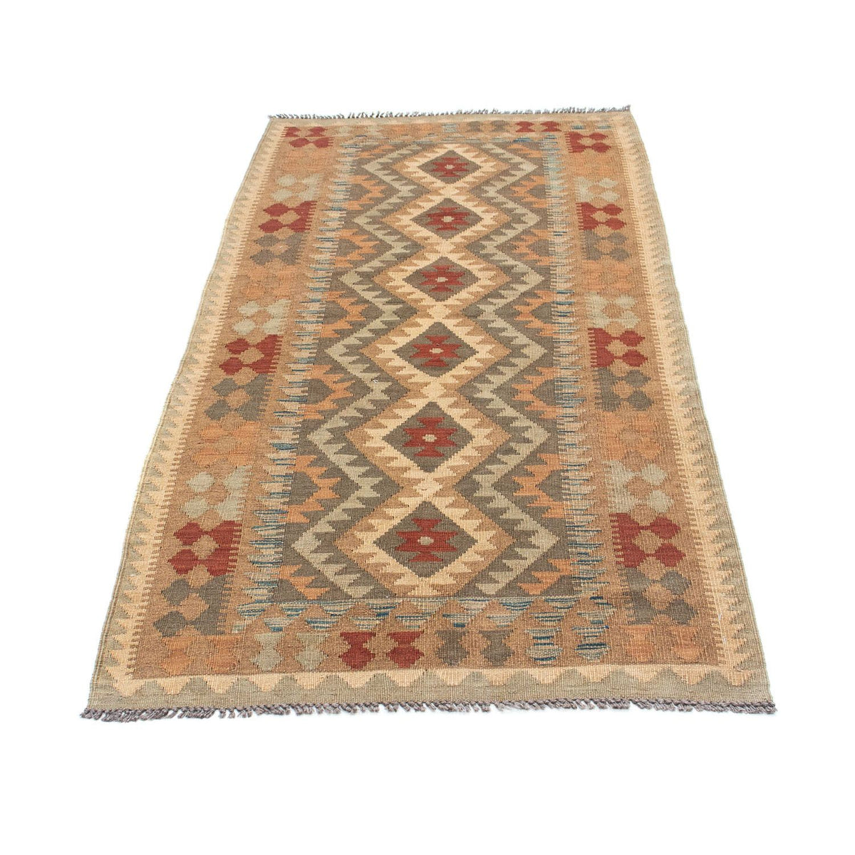 Runner Kelim Rug - Oriental - 192 x 83 cm - light brown
