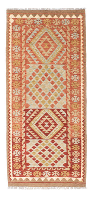 Runner Kelim Rug - Oriental - 193 x 84 cm - light red