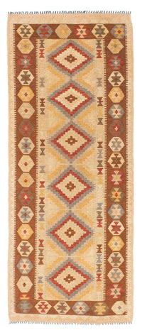 Runner Kelim Rug - Oriental - 200 x 79 cm - light brown