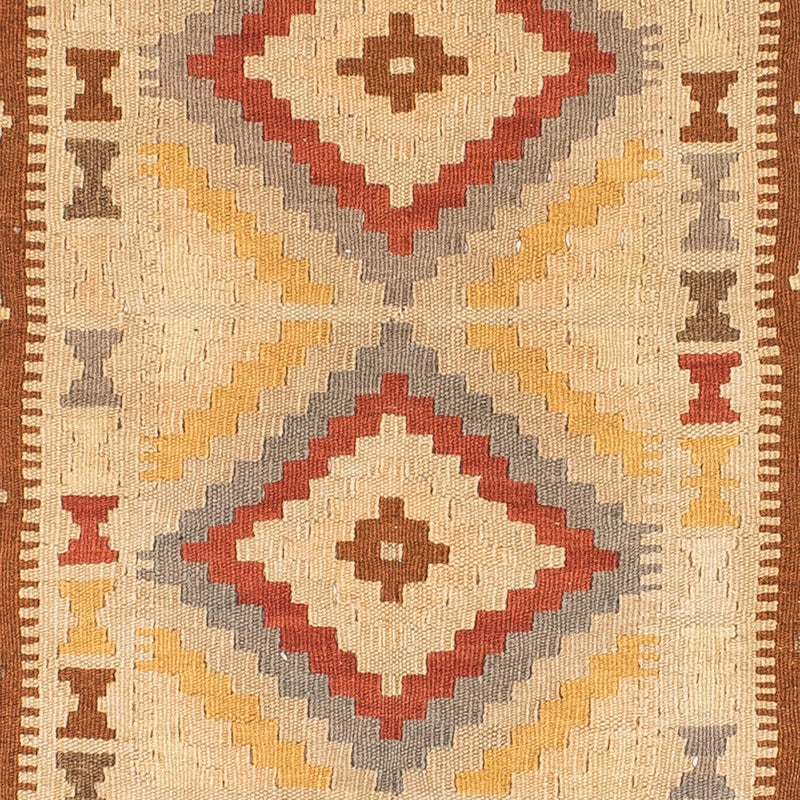 Runner Kelim Rug - Oriental - 200 x 79 cm - light brown