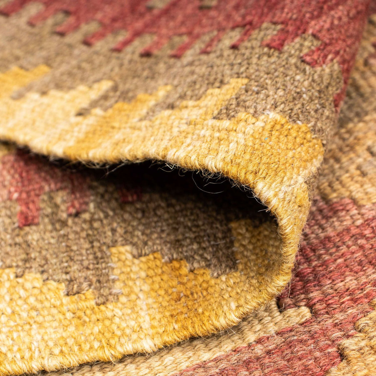 Runner Kelim Rug - Oriental - 192 x 77 cm - light brown