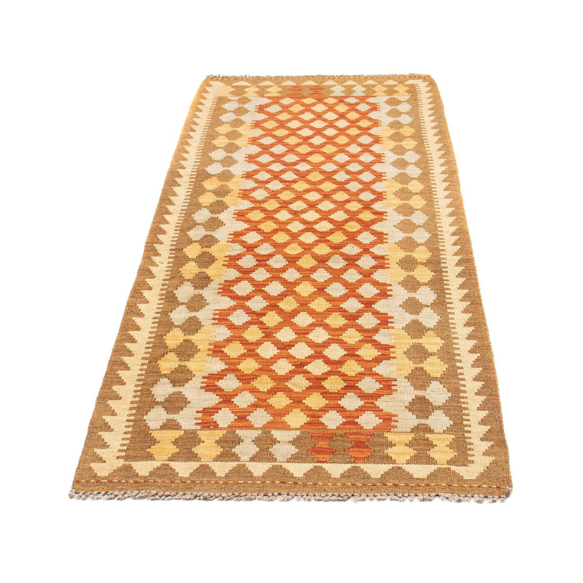 Runner Kelim Rug - Oriental - 191 x 74 cm - light brown