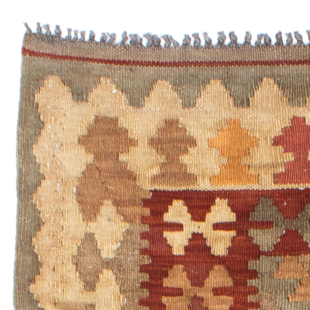 Runner Kelim Rug - Oriental - 198 x 81 cm - light brown