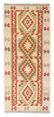 Runner Kelim Rug - Oriental - 196 x 86 cm - beige