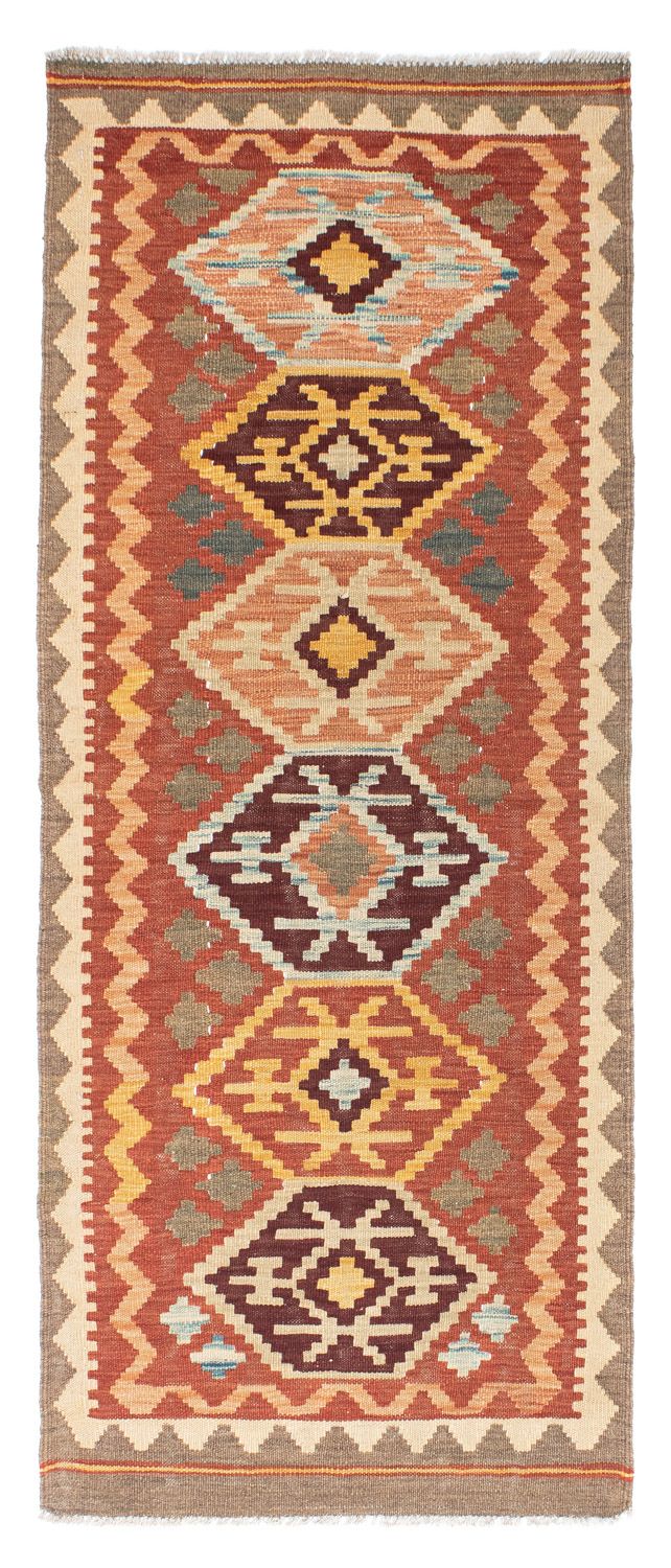 Runner Kelim Rug - Oriental - 193 x 75 cm - brown