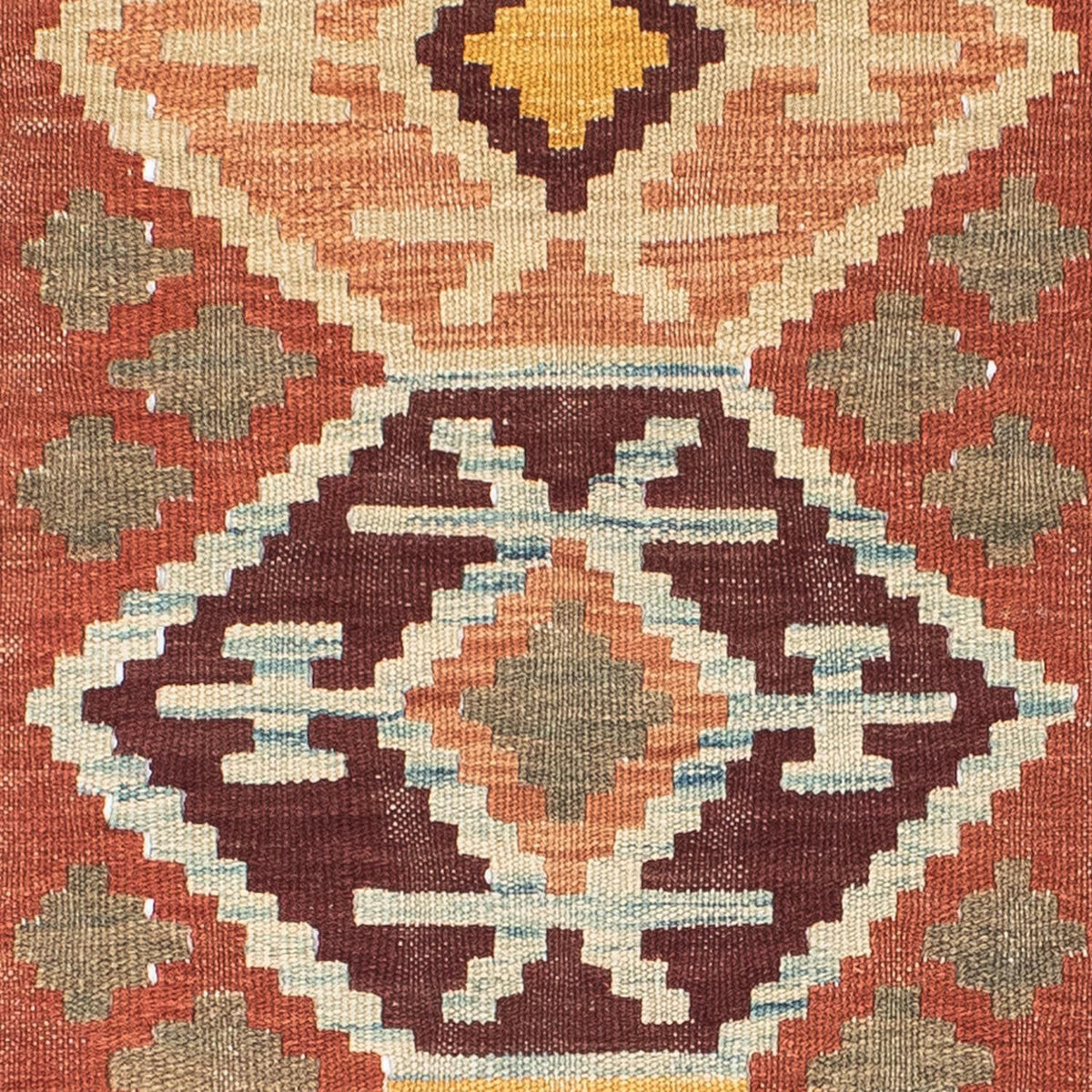 Runner Kelim Rug - Oriental - 193 x 75 cm - brown