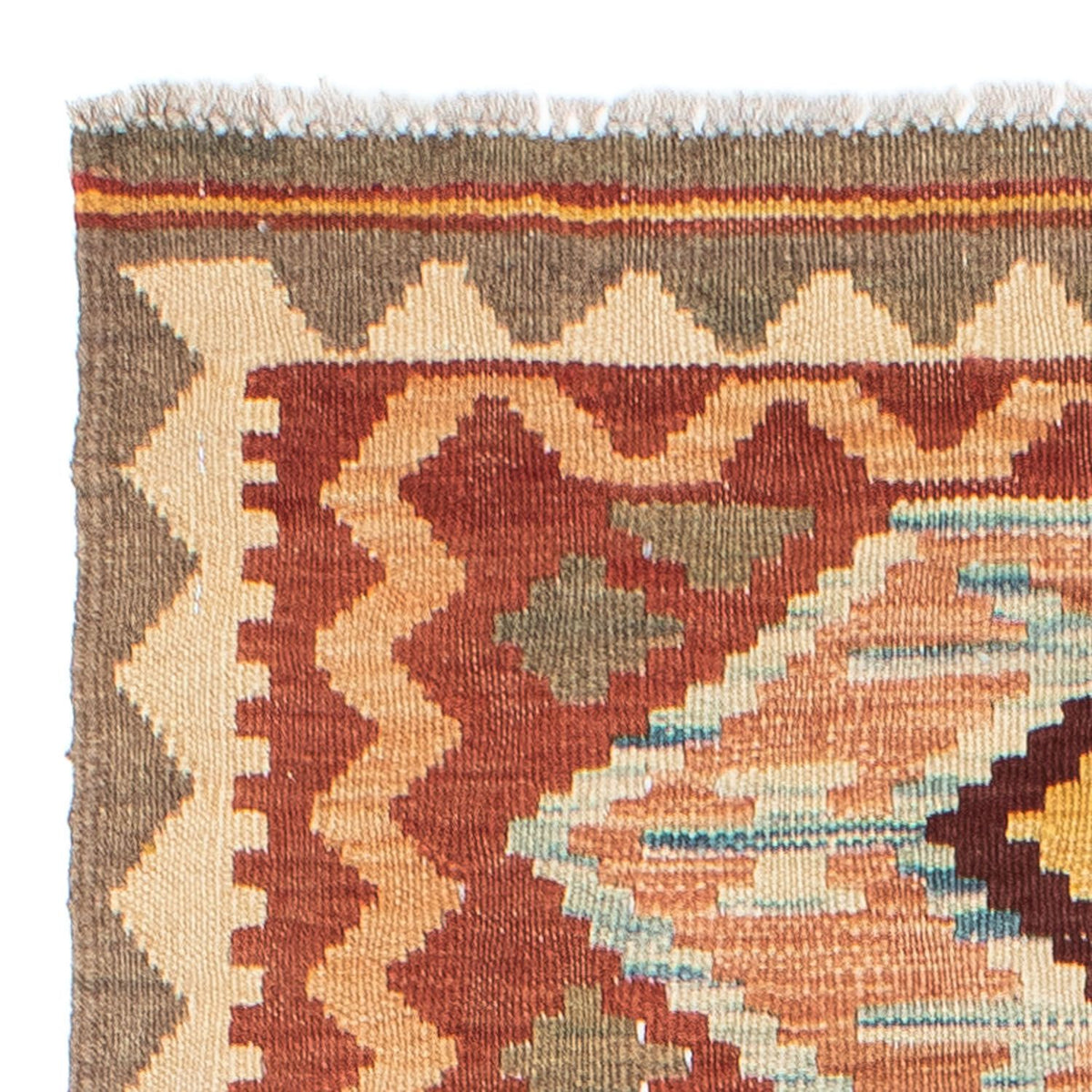 Runner Kelim Rug - Oriental - 193 x 75 cm - brown