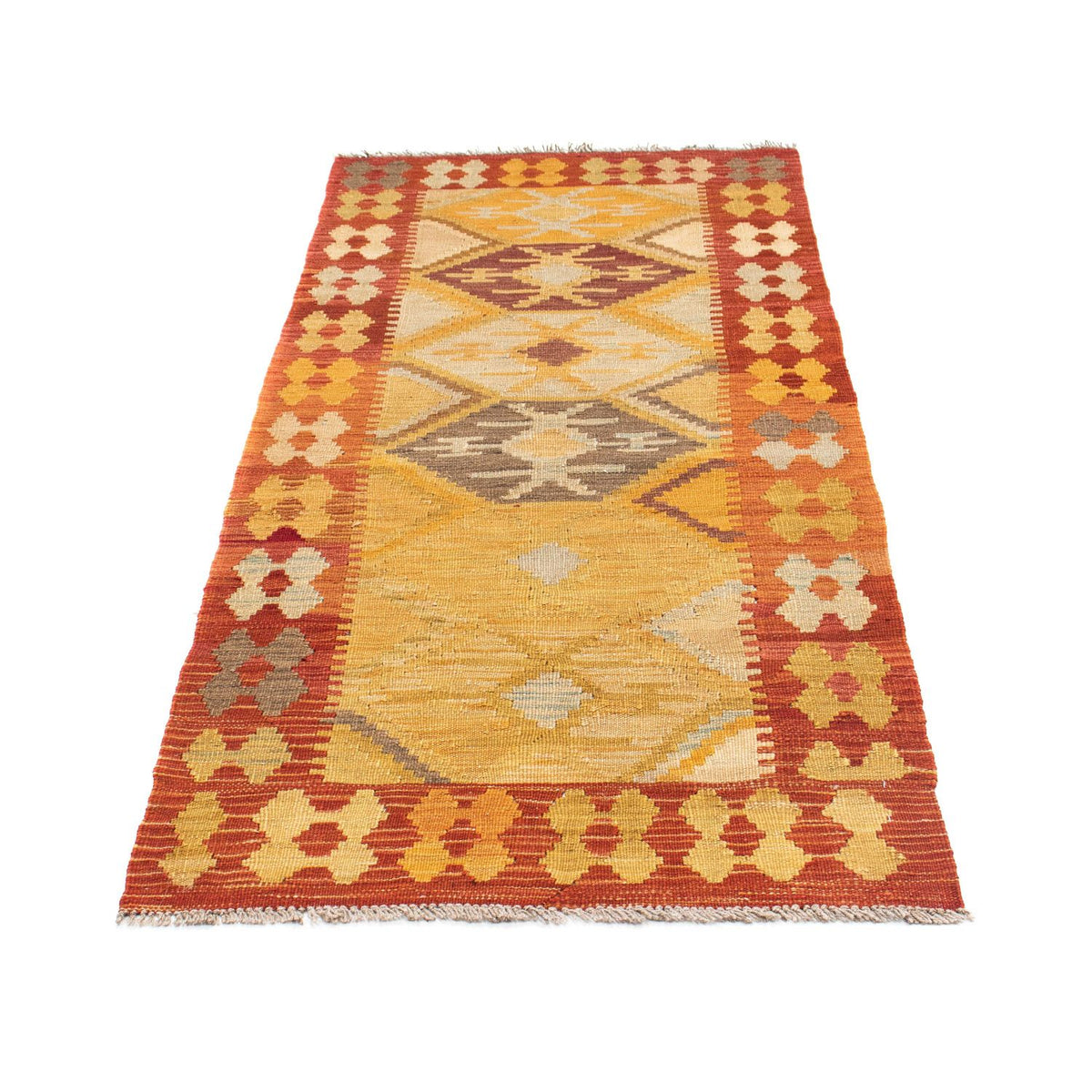 Runner Kelim Rug - Oriental - 185 x 75 cm - gold