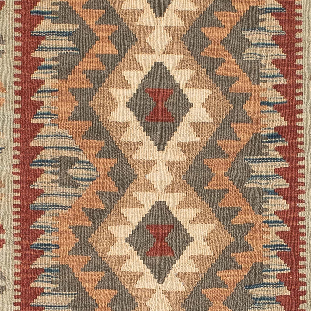 Runner Kelim Rug - Oriental - 198 x 80 cm - light brown