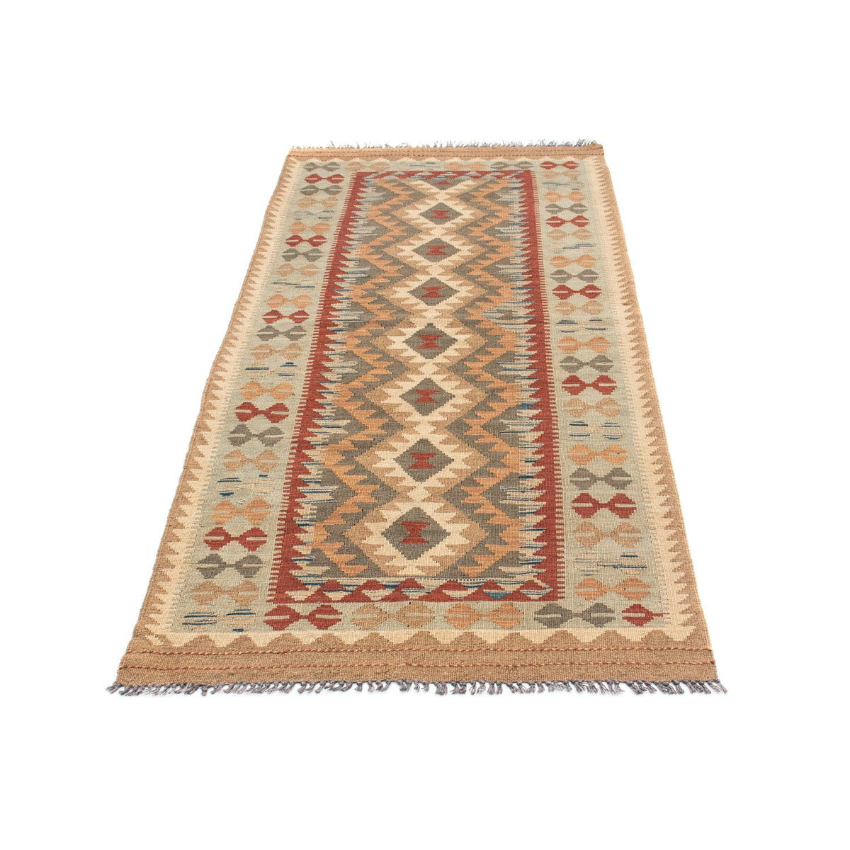 Runner Kelim Rug - Oriental - 198 x 80 cm - light brown