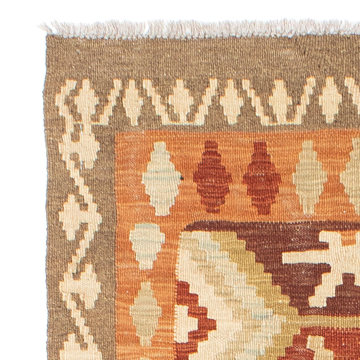 Runner Kelim Rug - Oriental - 203 x 73 cm - beige