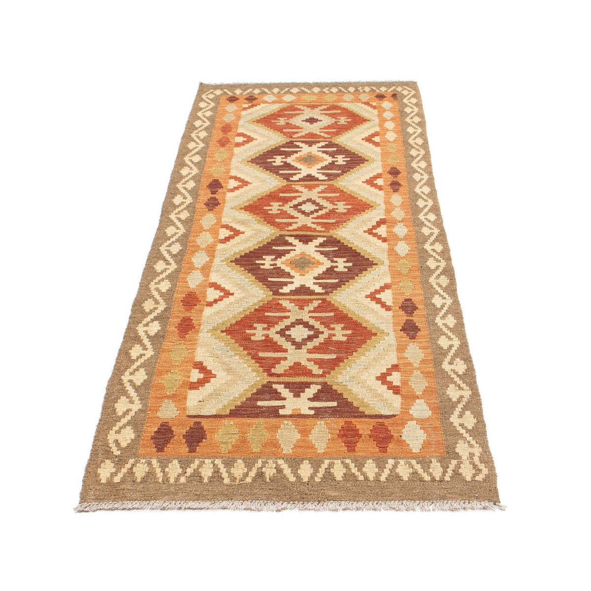 Runner Kelim Rug - Oriental - 203 x 73 cm - beige