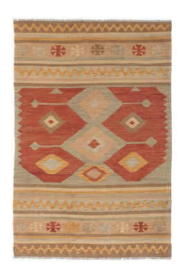 Kelim Rug - Splash - 192 x 126 cm - multicolored