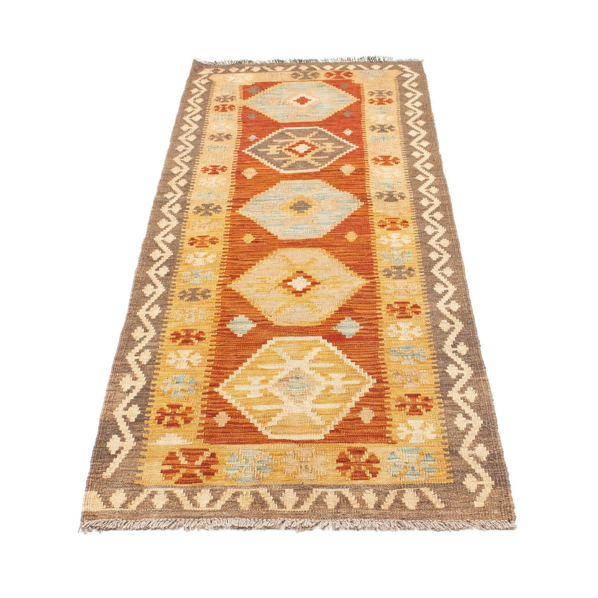 Runner Kelim Rug - Oriental - 203 x 70 cm - beige