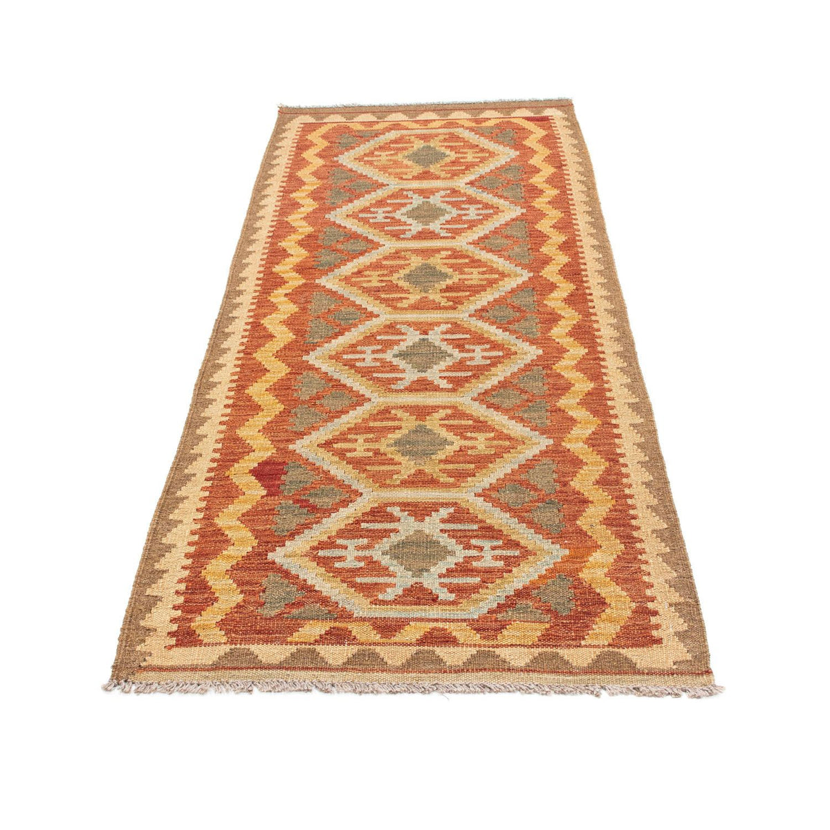 Runner Kelim Rug - Oriental - 195 x 75 cm - beige
