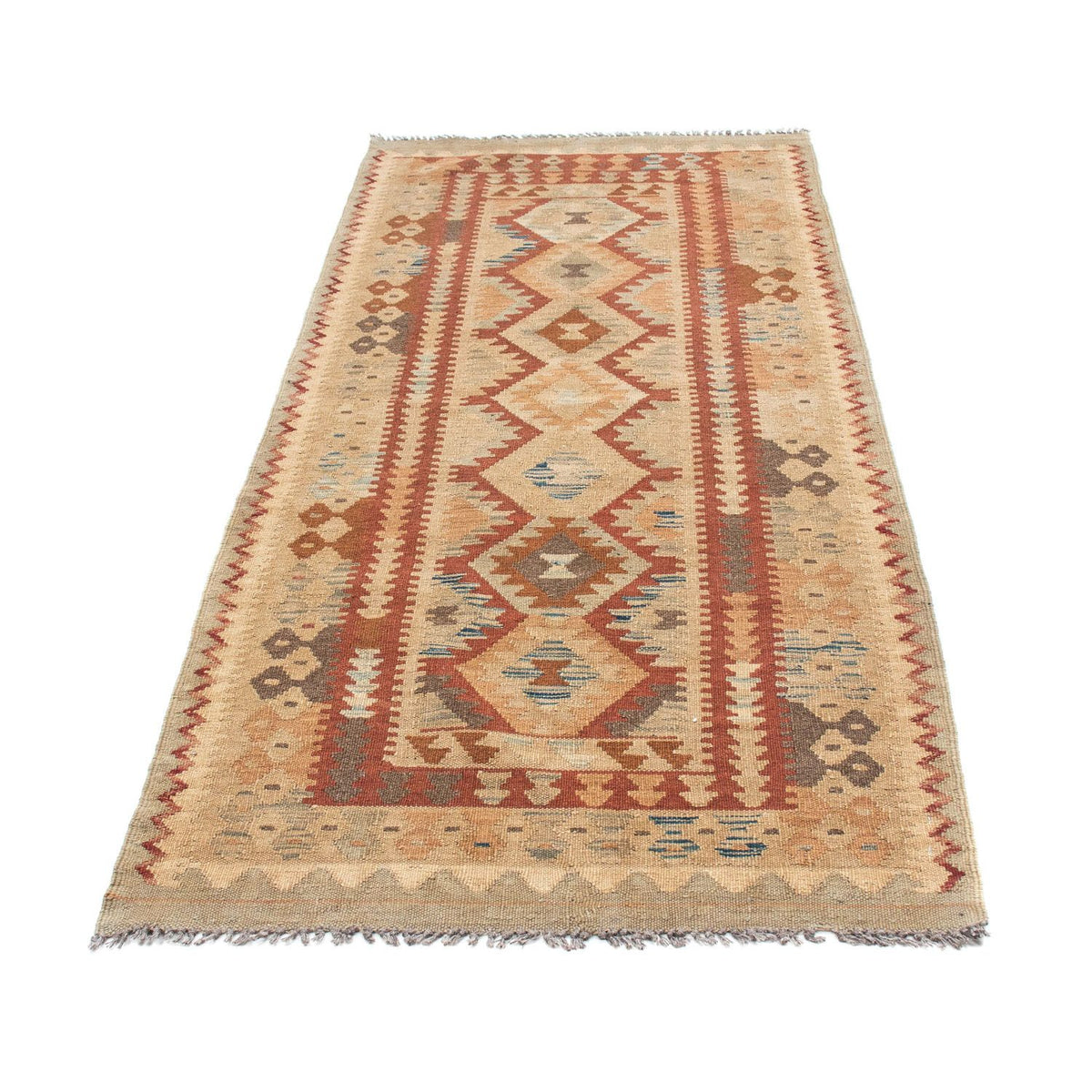 Runner Kelim Rug - Oriental - 201 x 84 cm - beige