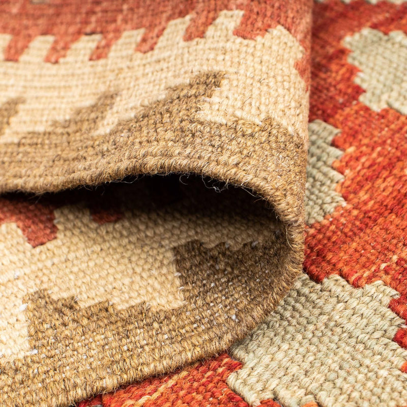 Runner Kelim Rug - Oriental - 198 x 74 cm - light red