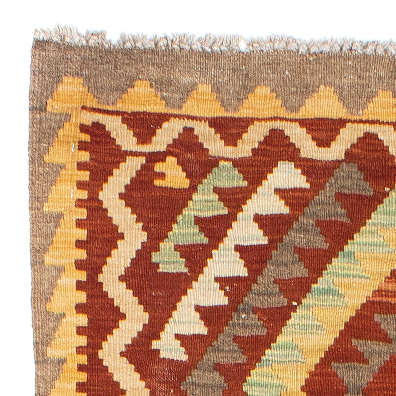 Runner Kelim Rug - Oriental - 214 x 82 cm - rust