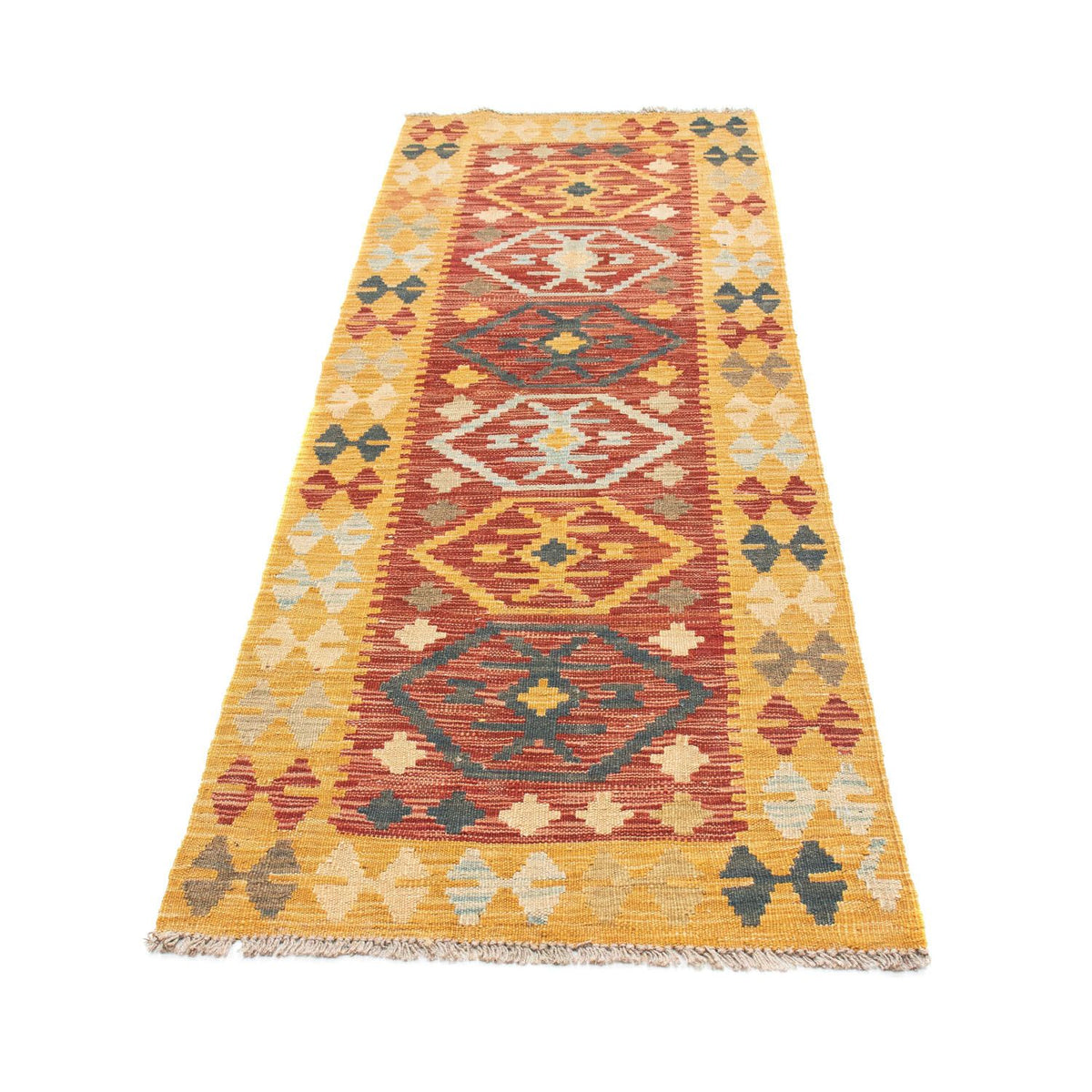 Runner Kelim Rug - Oriental - 202 x 72 cm - multicolored