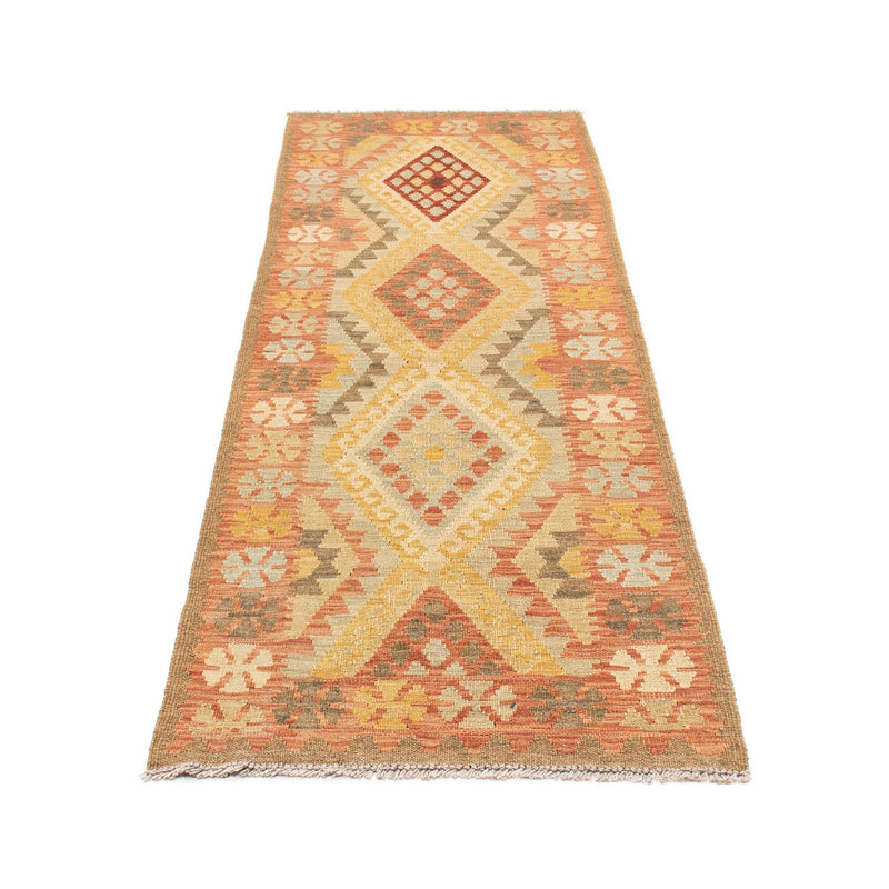 Runner Kelim Rug - Oriental - 208 x 66 cm - light red