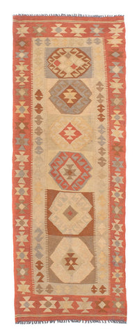 Runner Kelim Rug - Splash - 199 x 67 cm - beige