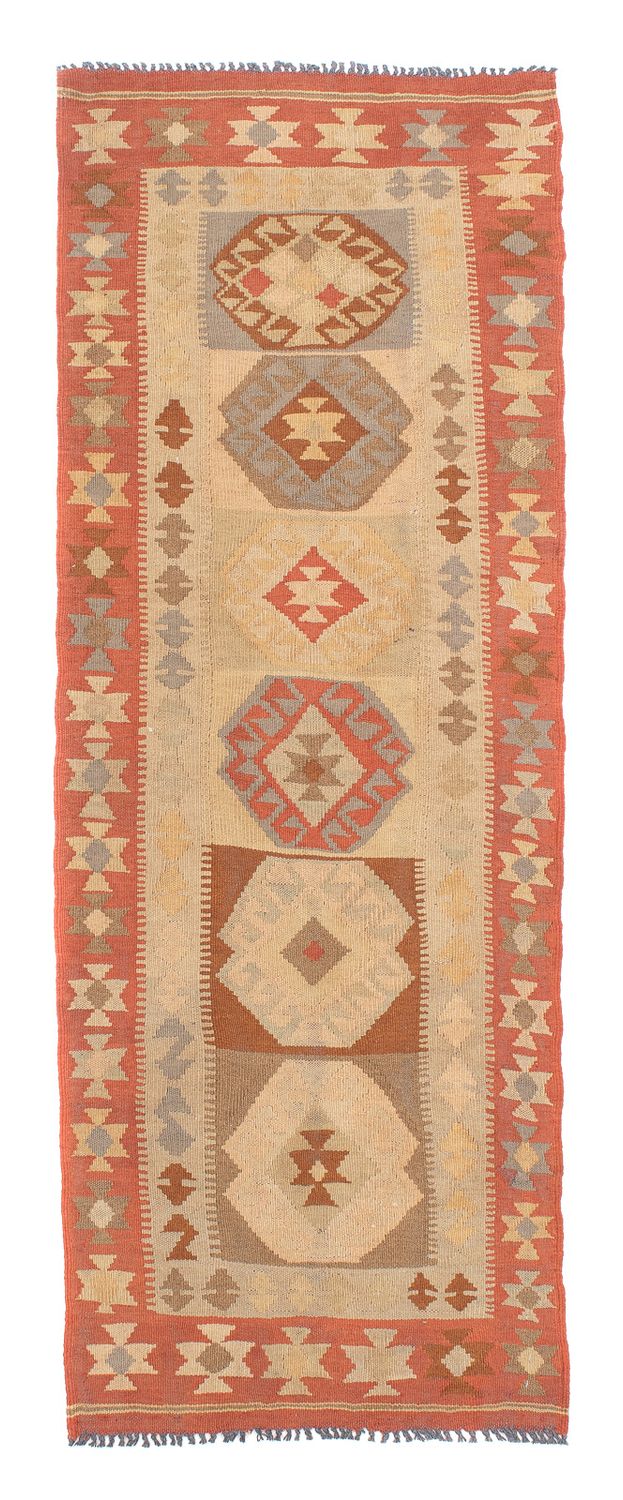 Runner Kelim Rug - Splash - 199 x 67 cm - beige