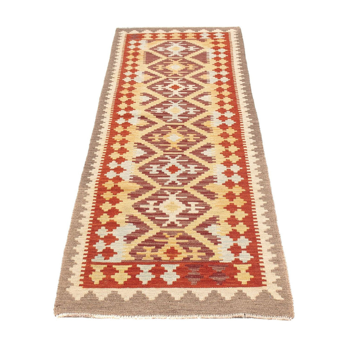 Runner Kelim Rug - Splash - 203 x 63 cm - multicolored