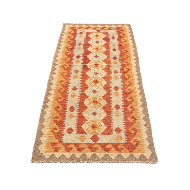 Runner Kelim Rug - Splash - 197 x 63 cm - red