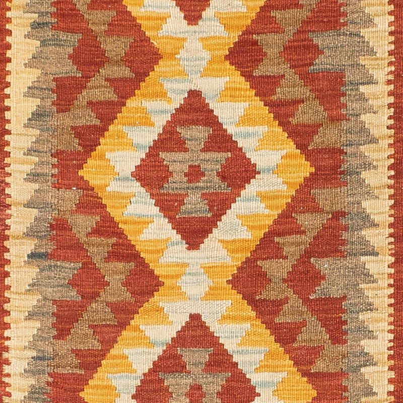 Runner Kelim Rug - Oriental - 192 x 76 cm - rust