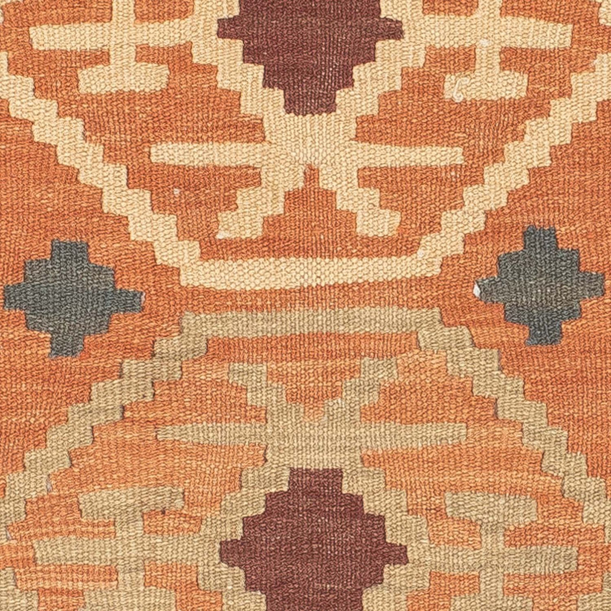 Runner Kelim Rug - Splash - 200 x 62 cm - brown