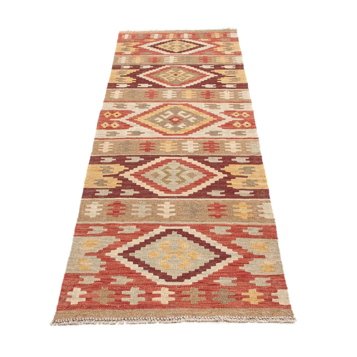 Runner Kelim Rug - Splash - 205 x 64 cm - multicolored