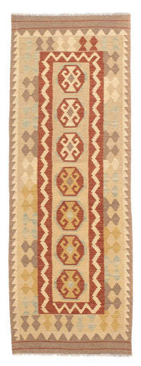 Runner Kelim Rug - Splash - 197 x 68 cm - light brown