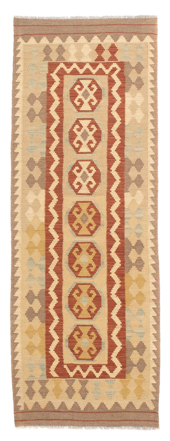 Runner Kelim Rug - Splash - 197 x 68 cm - light brown