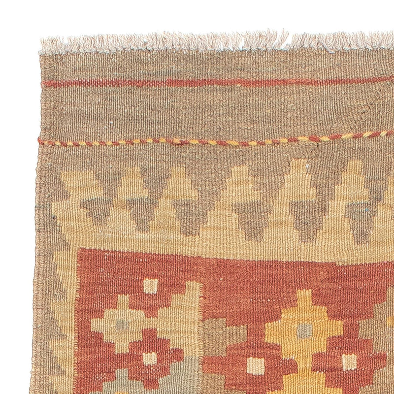 Runner Kelim Rug - Splash - 193 x 64 cm - rust