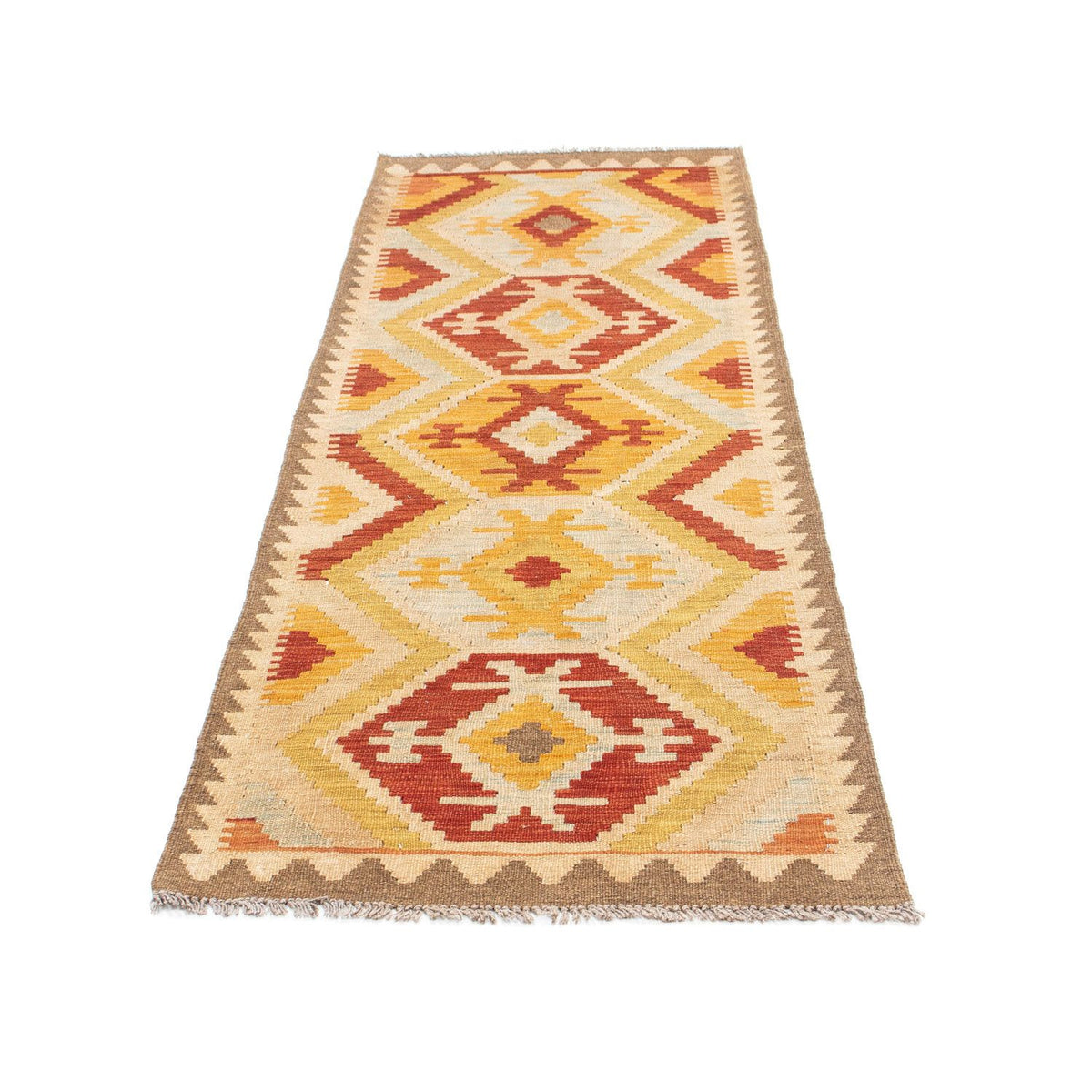 Runner Kelim Rug - Oriental - 197 x 70 cm - beige
