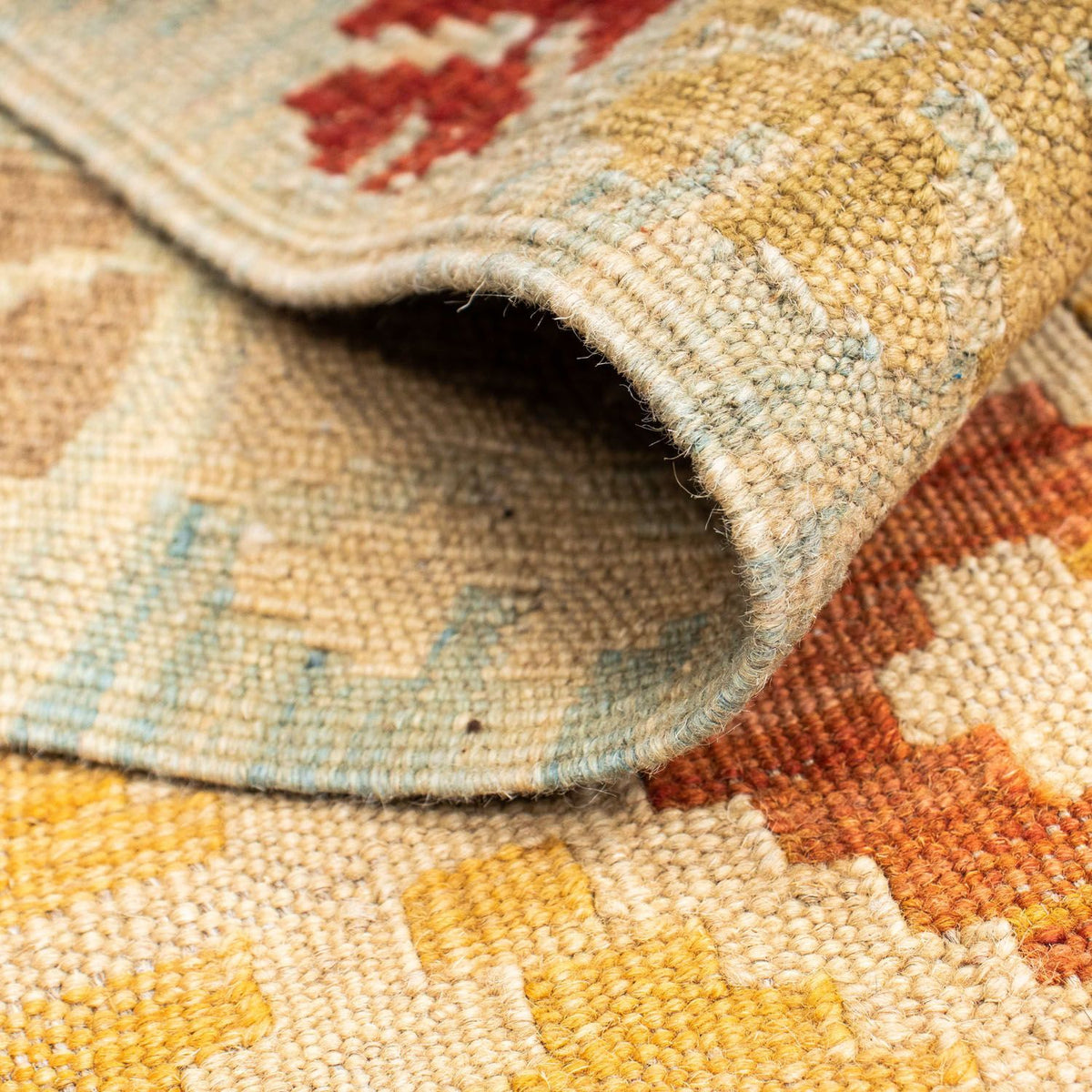 Runner Kelim Rug - Oriental - 203 x 70 cm - beige