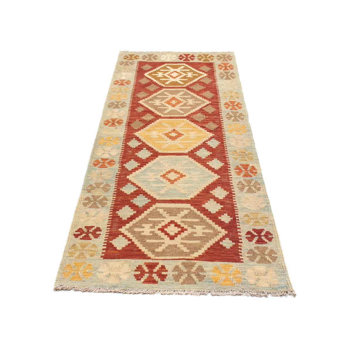 Runner Kelim Rug - Oriental - 203 x 70 cm - beige