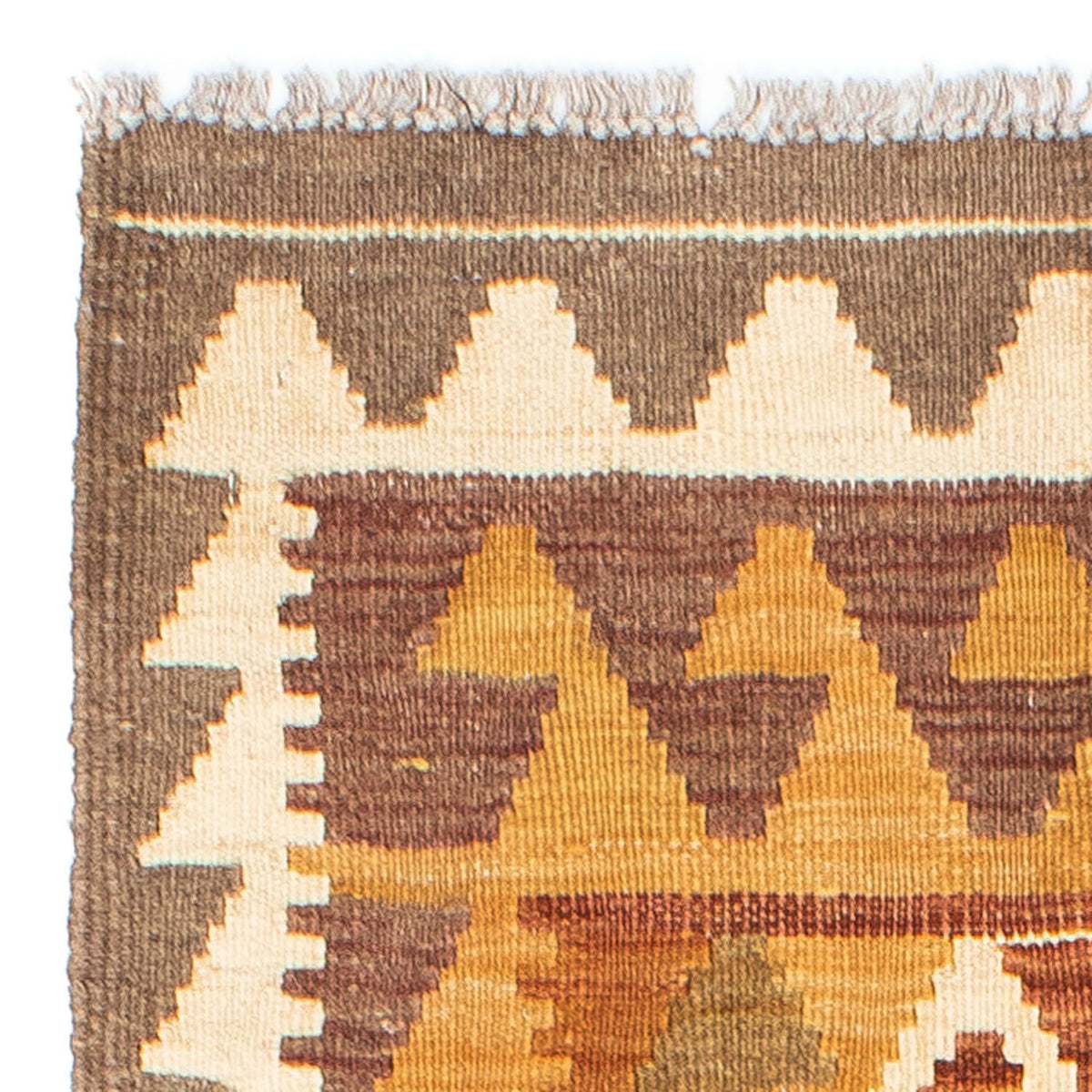 Runner Kelim Rug - Oriental - 203 x 64 cm - light brown